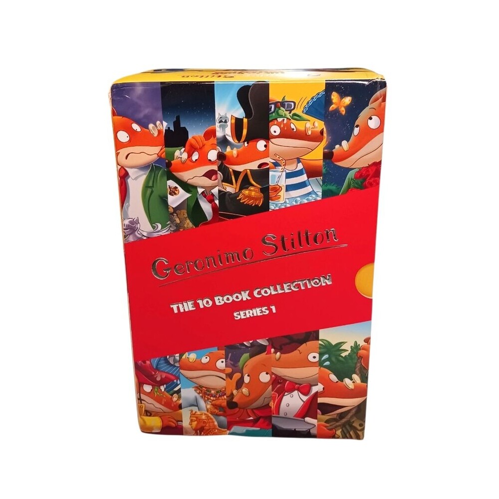 Geronimo Stilton The 10 Book Collection Series 1 Box Set NEW Open Box Paperbacks
